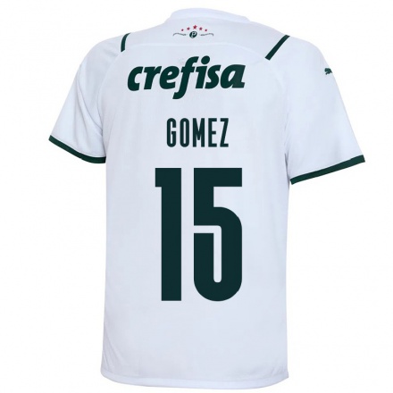 Enfant Football Maillot Gustavo Gomez #15 Blanche Tenues Extérieur 2021/22 T-shirt