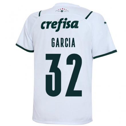 Enfant Football Maillot Gustavo Garcia #32 Blanche Tenues Extérieur 2021/22 T-shirt