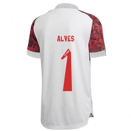 Enfant Football Maillot Diego Alves #1 Blanche Tenues Extérieur 2021/22 T-Shirt