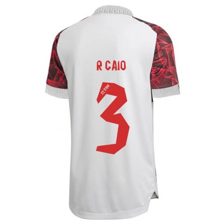 Enfant Football Maillot Rodrigo Caio #3 Blanche Tenues Extérieur 2021/22 T-Shirt