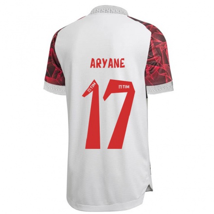 Enfant Football Maillot Aryane #17 Blanche Tenues Extérieur 2021/22 T-Shirt