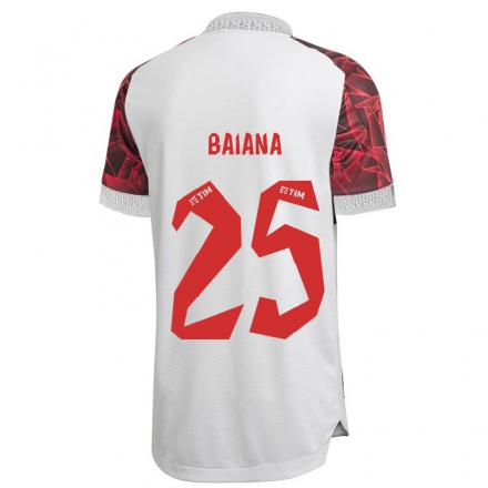 Enfant Football Maillot Larissa Baiana #25 Blanche Tenues Extérieur 2021/22 T-Shirt