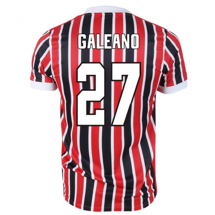 Enfant Football Maillot Antonio Galeano #27 Rouge Noir Tenues Extérieur 2021/22 T-Shirt