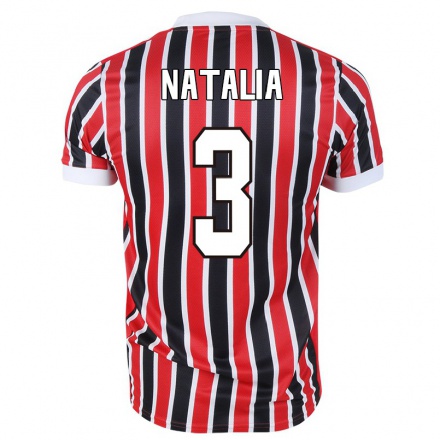 Enfant Football Maillot Natalia #3 Rouge Noir Tenues Extérieur 2021/22 T-Shirt