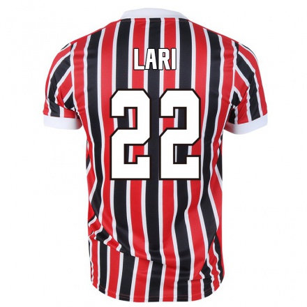 Enfant Football Maillot Lari #22 Rouge Noir Tenues Extérieur 2021/22 T-shirt
