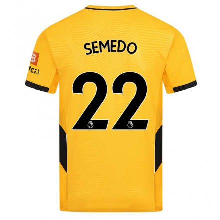 Enfant Football Maillot Nelson Semedo #22 Jaune Tenues Domicile 2021/22 T-Shirt