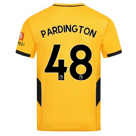 Enfant Football Maillot Jamie Pardington #48 Jaune Tenues Domicile 2021/22 T-shirt