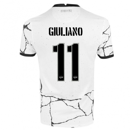 Enfant Football Maillot Giuliano #11 Blanche Tenues Domicile 2021/22 T-shirt