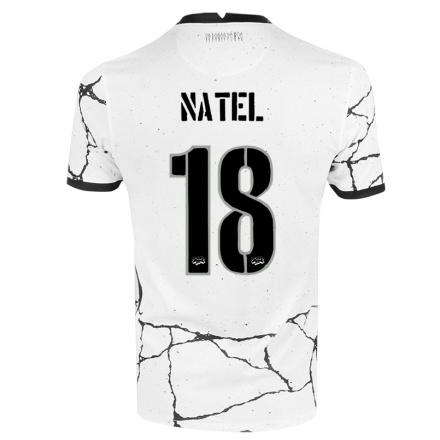 Enfant Football Maillot Leo Natel #18 Blanche Tenues Domicile 2021/22 T-shirt