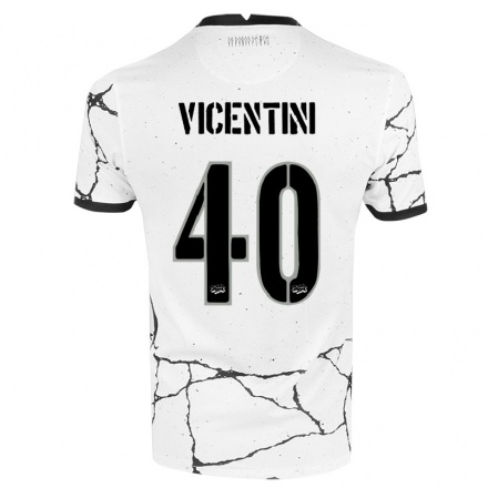 Enfant Football Maillot Guilherme Vicentini #40 Blanche Tenues Domicile 2021/22 T-shirt