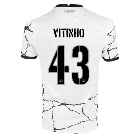 Enfant Football Maillot Vitinho #43 Blanche Tenues Domicile 2021/22 T-shirt