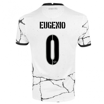 Enfant Football Maillot Eugenio #0 Blanche Tenues Domicile 2021/22 T-shirt