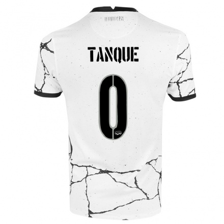 Enfant Football Maillot Eduardo Tanque #0 Blanche Tenues Domicile 2021/22 T-shirt
