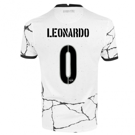 Enfant Football Maillot Anderson Leonardo #0 Blanche Tenues Domicile 2021/22 T-shirt