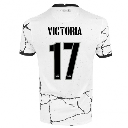 Enfant Football Maillot Victoria #17 Blanche Tenues Domicile 2021/22 T-Shirt