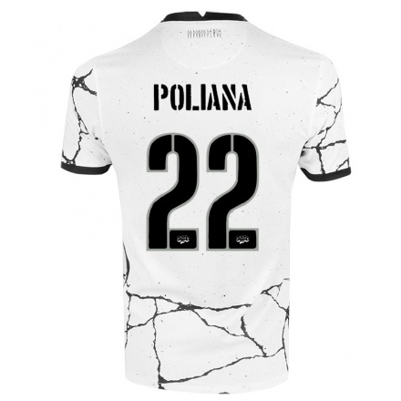Enfant Football Maillot Poliana #22 Blanche Tenues Domicile 2021/22 T-shirt