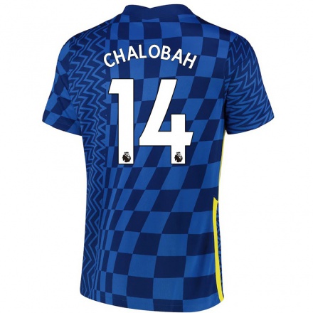 Enfant Football Maillot Trevoh Chalobah #14 Bleu Foncé Tenues Domicile 2021/22 T-shirt