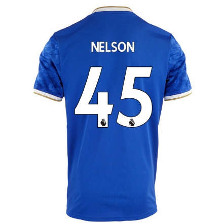 Enfant Football Maillot Benjamin Harvey Nelson #45 Bleu Royal Tenues Domicile 2021/22 T-Shirt