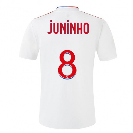 Enfant Football Maillot Juninho Pernambucano #8 Blanc Tenues Domicile 2021/22 T-shirt