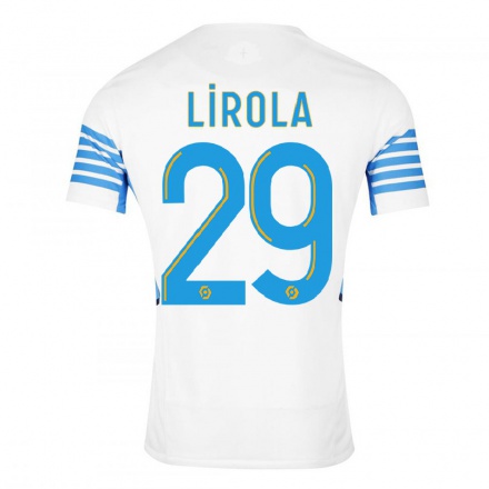 Enfant Football Maillot Pol Lirola #29 Blanc Tenues Domicile 2021/22 T-shirt