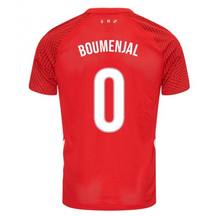 Enfant Football Maillot Achraf Boumenjal #0 Rouge Tenues Domicile 2021/22 T-shirt