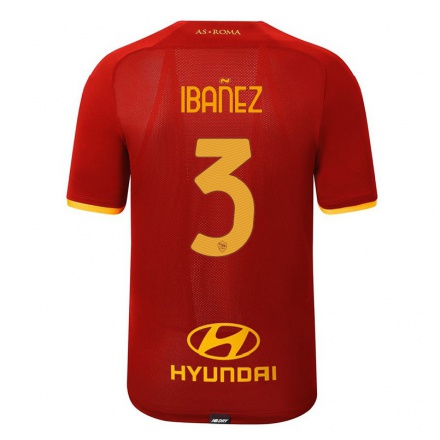 Enfant Football Maillot Roger Ibanez #3 Rouge Tenues Domicile 2021/22 T-shirt