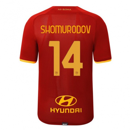 Enfant Football Maillot Eldor Shomurodov #14 Rouge Tenues Domicile 2021/22 T-shirt