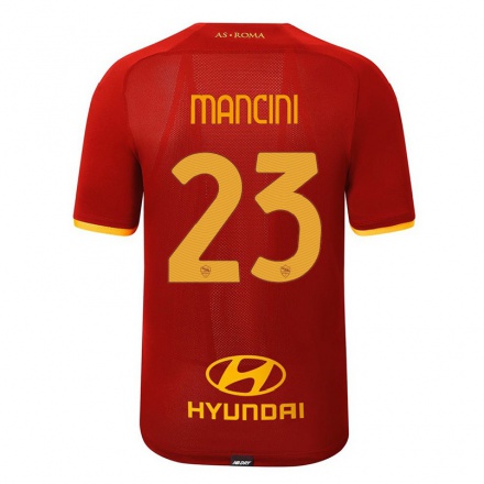 Enfant Football Maillot Gianluca Mancini #23 Rouge Tenues Domicile 2021/22 T-Shirt