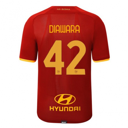Enfant Football Maillot Amadou Diawara #42 Rouge Tenues Domicile 2021/22 T-shirt