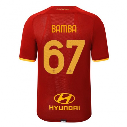 Enfant Football Maillot Mory Bamba #67 Rouge Tenues Domicile 2021/22 T-shirt