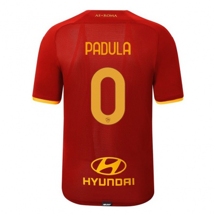 Enfant Football Maillot Cristian Padula #0 Rouge Tenues Domicile 2021/22 T-shirt