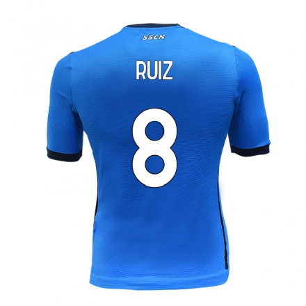 Enfant Football Maillot Fabian Ruiz #8 Bleu Tenues Domicile 2021/22 T-shirt