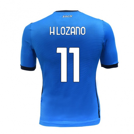 Enfant Football Maillot Hirving Lozano #11 Bleu Tenues Domicile 2021/22 T-shirt