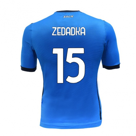 Enfant Football Maillot Karim Zedadka #15 Bleu Tenues Domicile 2021/22 T-shirt
