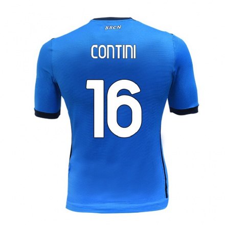 Enfant Football Maillot Nikita Contini #16 Bleu Tenues Domicile 2021/22 T-shirt