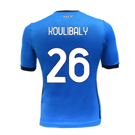 Enfant Football Maillot Kalidou Koulibaly #26 Bleu Tenues Domicile 2021/22 T-shirt