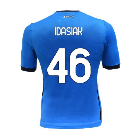 Enfant Football Maillot Hubert Idasiak #46 Bleu Tenues Domicile 2021/22 T-shirt