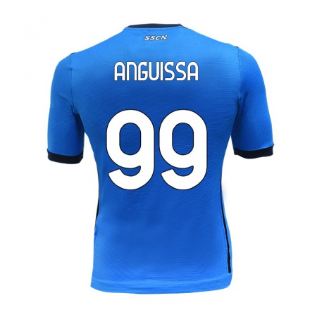 Enfant Football Maillot Andre-frank Zambo Anguissa #99 Bleu Tenues Domicile 2021/22 T-shirt