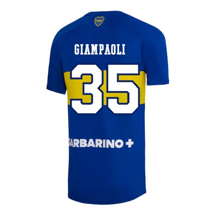 Enfant Football Maillot Renzo Giampaoli #35 Bleu Roi Tenues Domicile 2021/22 T-Shirt
