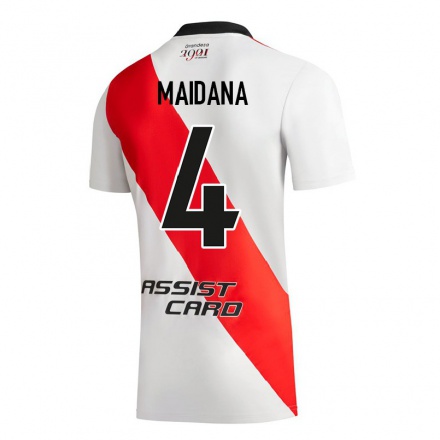 Enfant Football Maillot Jonatan Maidana #4 Blanc Tenues Domicile 2021/22 T-shirt