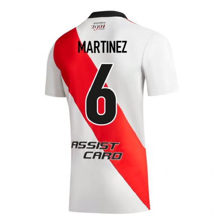 Enfant Football Maillot David Martinez #6 Blanc Tenues Domicile 2021/22 T-shirt