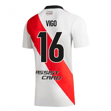 Enfant Football Maillot Alex Vigo #16 Blanc Tenues Domicile 2021/22 T-shirt