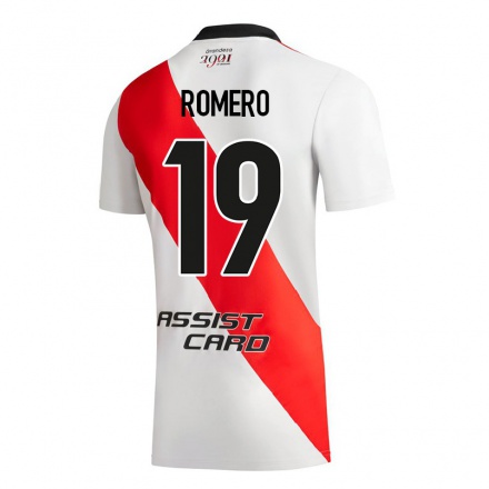 Enfant Football Maillot Braian Romero #19 Blanc Tenues Domicile 2021/22 T-shirt