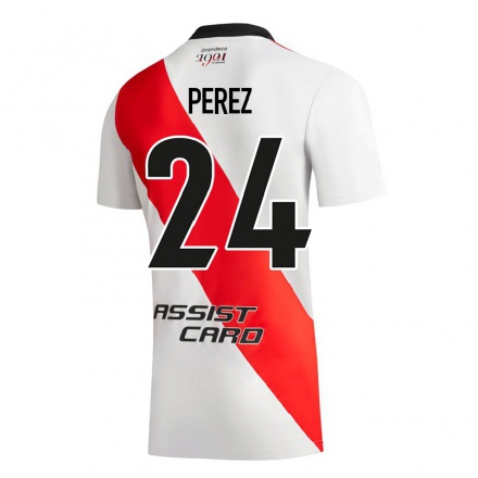 Enfant Football Maillot Enzo Perez #24 Blanc Tenues Domicile 2021/22 T-shirt
