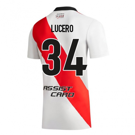 Enfant Football Maillot Daniel Lucero #34 Blanc Tenues Domicile 2021/22 T-shirt