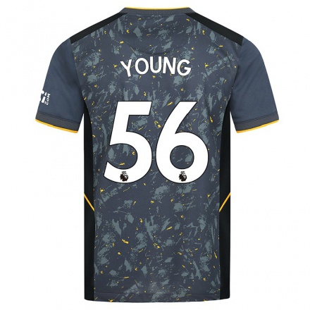 Enfant Football Maillot Joe Young #56 Gris Tenues Extérieur 2021/22 T-Shirt
