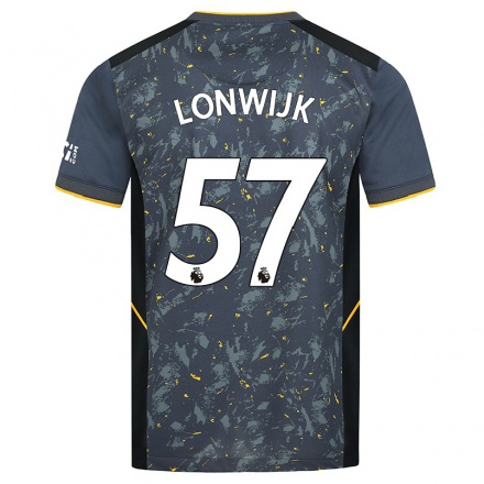 Enfant Football Maillot Nigel Lonwijk #57 Gris Tenues Extérieur 2021/22 T-Shirt