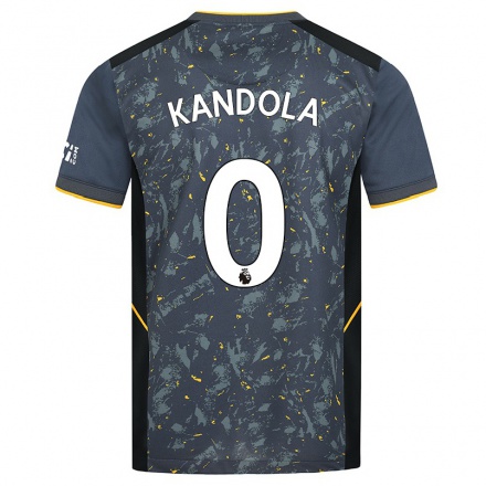 Enfant Football Maillot Kam Kandola #0 Gris Tenues Extérieur 2021/22 T-Shirt