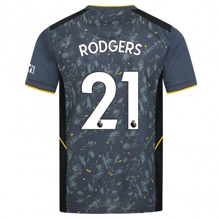 Enfant Football Maillot Eva Rodgers #21 Gris Tenues Extérieur 2021/22 T-Shirt