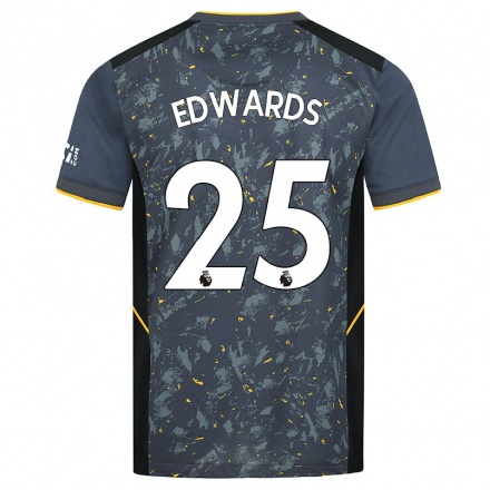 Enfant Football Maillot Nyah Edwards #25 Gris Tenues Extérieur 2021/22 T-Shirt